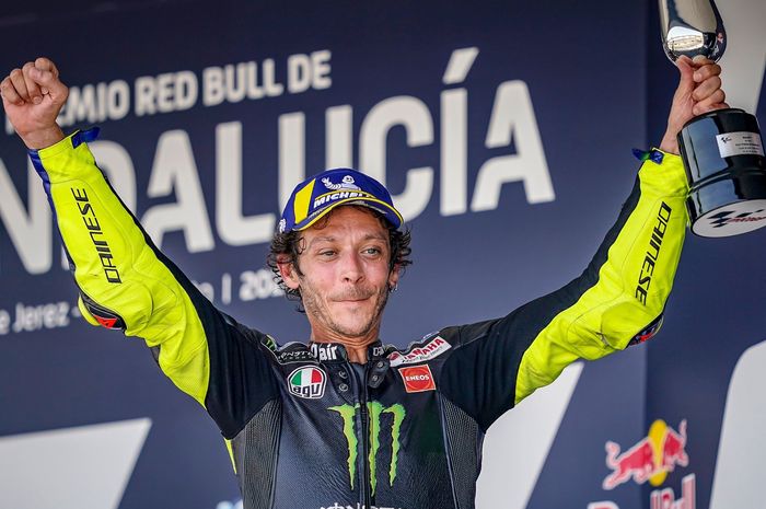 Finish Ketiga di MotoGP Andalusia, Rossi Cetak Podium Pertama Sejak MotoGP Amerika 2019