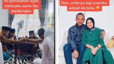 Bak Sinetron Televisi, Viral Video Pernikahan Ayah Mertua dan Ibu Kandung