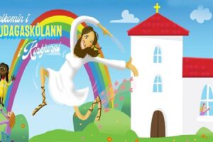Heboh! Gereja Islandia Tampilkan Gambar Yesus Berpayudara Di Bawah Pelangi