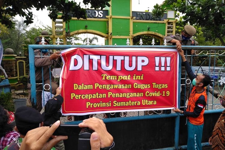 Viral! Pesta Kolam Renang Di Tengah Pandemi, Hairos Water Park Deli Serdang Ditutup