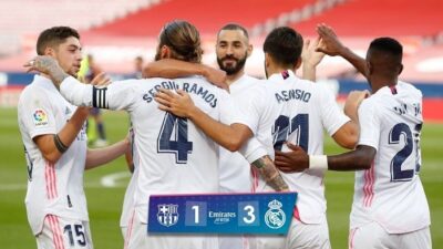 Real Madrid Permalukan Seteru Abadinya, Barcelona 3-1 Di Nou Camp