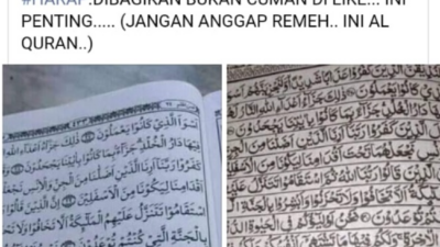 Viral di Medsos Al-Quran Salah Cetak, Ini Penjelasan Ahli Tafsir Kemenag