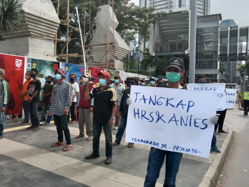 Rahman Simatupang: Demo Minta HRS dan Anies Ditangkap Didalangi PPJNA 98 dan Barikade 98