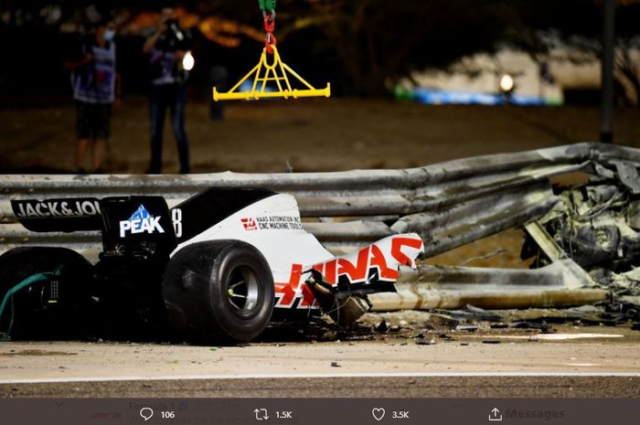 Bos Tim Haas Setuju F1 Tayangkan Kecelakaan Mengerikan Yang Dialami Grosjean di GP Bahrain
