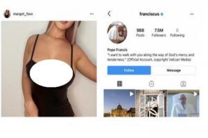 Fotonya di-Like Akun IG Paus Fransiskus, Model Bikini Seksi: Artinya Saya Akan ke Surga