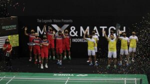 Yonex The Legend’s Vision: Tim Candra Wijaya Kalahkan Tim Taufik Hidayat
