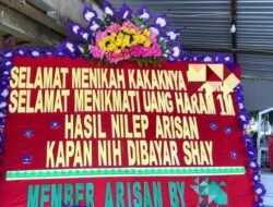 Viral! Karangan Bunga Tagih Utang Arisan Rp.1 Miliar di Pernikahan, Pengirimnya Dipolisikan