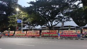 Karangan Bunga Dukung FPI Bubar Banjiri Sejumlah Titik di Kota Medan