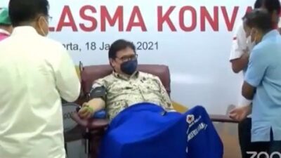 Donor Plasma Konvalesen, Menko Airlangga Disebut Salah Satu Penyintas COVID-19