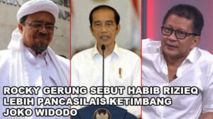Rocky Gerung Sebut Habib Rizieq Shihab Lebih Pancasilais Daripada Jokowi, Ini Alasannya