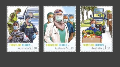 Rilis Prangko Dokter Berhijab, Australia Post: Pemberani dan Penyelamat Di Tengah Pandemi