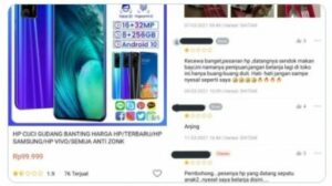 Viral! Beli Hp Cuci Gudang Rp.99 Ribu di Toko Online, Barang Yang Datang Bikin Naik Pitam