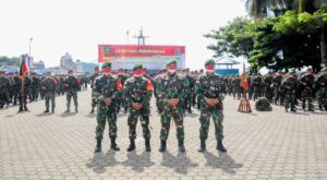 Danrem 172/PWY Brigjen Izak Pangemanan Pimpin Upacara Pelepasan Purna Tugas TNI