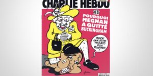 Tampilkan Karikatur Ratu Elizabeth Piting Meghan Markle, Charlie Hebdo Tuai Banyak Kecaman