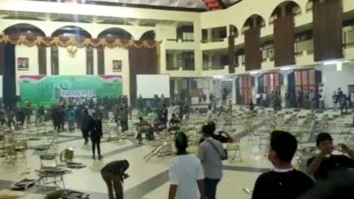 Kongres XXXI HMI di Ricuh, Gedung Islamic Center Kota Surabaya Rusak Ringan