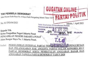 Gugat AD/ART 2020 Demokrat, Kubu Moeldoko Tuntut Ganti Rugi Rp.100 Miliar