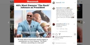 Ingin Gantikan Joe Biden, Aktor Laga Dwayne ‘The Rock’ Johnson Siap Jadi Presiden AS Berikutnya