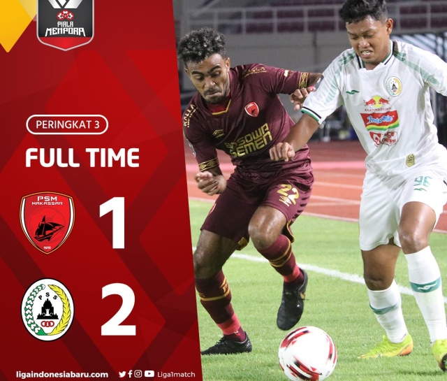 Piala Menpora 2021, 10 Pemain PSS Sleman Rebut Tempat Ketiga Dari PSM Makassar