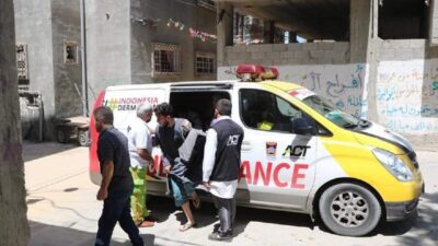 Viral! Ambulance Sumbangan Warga Kota Padang Sibuk Bantu Evakuasi Warga Palestina