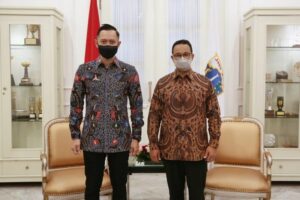 Sambangi Balai Kota, AHY Puji Kinerja Gubernur Anies Pimpin DKI Jakarta