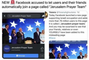Dukung Israel, Facebook Diduga Paksa Penggunanya Like Group Jerusalem Prayer Team