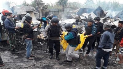 Hindari Amuk Massa Susulan, Warga Pendatang Di Dogiyai Papua Mengungi Ke Pos Polisi dan TNI