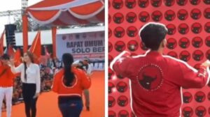 Viral! Parodikan Aksi Puan Joget Saat Kampanye, Pria Berjaket Merah: Kepakkan Sayapmu!