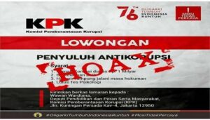 Bantah Lowongan Penyuluh Anti Korupsi Untuk Napi Koruptor, KPK: Hoax!