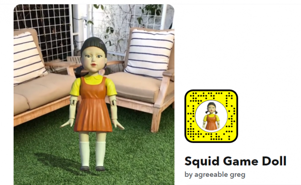 Ini Cara Gunakan Lensa Squid Game Robot Doll Di Snapchat