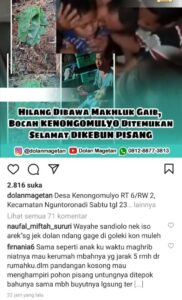 Bocah 8 Tahun Di Magetan Hilang Misterius, Dipercaya Disembunyikan Makhluk Ghaib