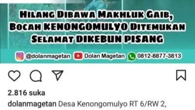 Bocah 8 Tahun Di Magetan Hilang Misterius, Dipercaya Disembunyikan Makhluk Ghaib