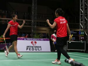 Beregu Putri DKI Jakarta dan Jatim Bertemu di Final Bulutangkis PON XX Papua 2021