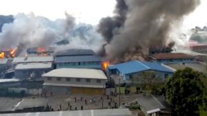 Solomon Islands Rusuh, Bangunan Milik Warga China Jadi Sasaran Amuk Massa, Dibakar dan Dijarah