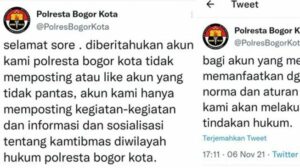 Viral! Akun Twitter Polresta Bogor Kota Ketahuan Like Video Bokep, Ini Klarifikasinya
