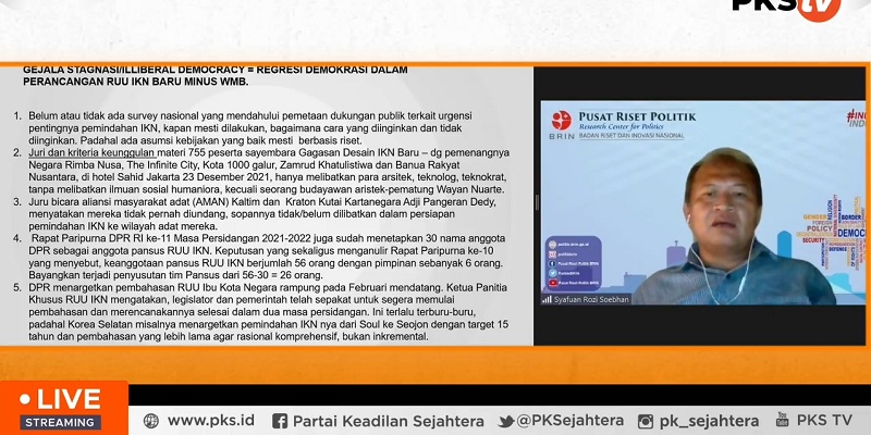 Peneliti BRIN Sesalkan Tidak Ada Riset Nasional Terkait Pemindahan Ibukota