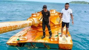 TNI AL Bakal Investigasi Benda Mirip Tank Yang Ditemukan Di Perairan Bintan, Kepri