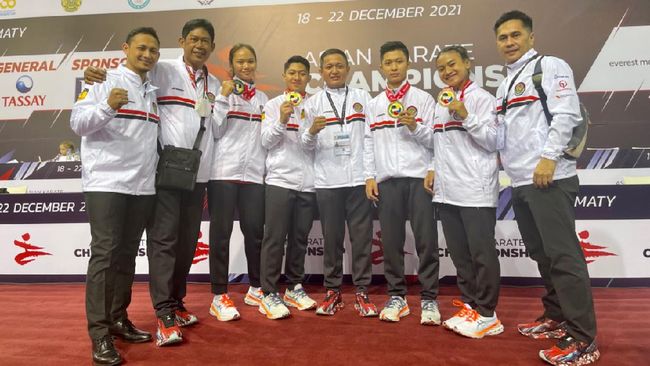 4 Medali Indonesia Di Kejuaraan Karate Asia Tanpa Diiringi Kibaran Merah Putih