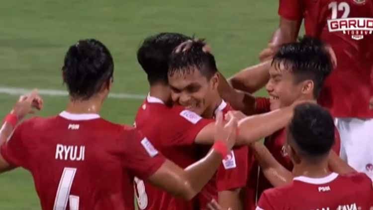 Piala AFF 2020: Cetak 2 Gol, Rachmat Irianto Jadi Man Of The Match Timnas Indonesia Vs Kamboja