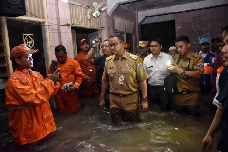 Cukup Sehari! Kerja Senyap Anies Baswedan Atasi Banjir Jakarta Akibat Hujan Ekstrem