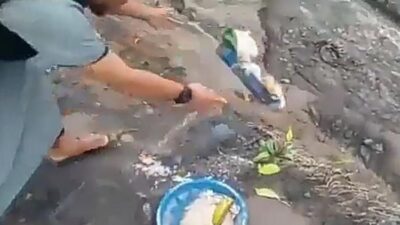 Viral! Pria Ini Tendang Sesajen Ruwatan di Lokasi Erupsi Semeru: Inilah Yang Mengundang Murka Allah