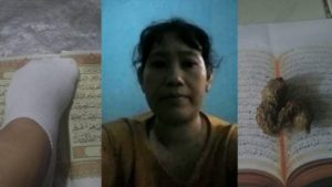 Edan! Wanita Ini Nekat Injak dan Lumuri Kitab Suci Al-Quran Dengan Kotoran Anjing