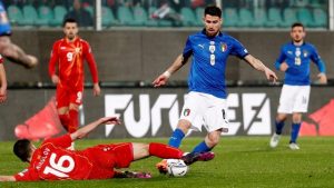 Tragis! Gol Injury Time Makedonia Utara Bikin Italia Keok Dari Playoff Piala Dunia 2022