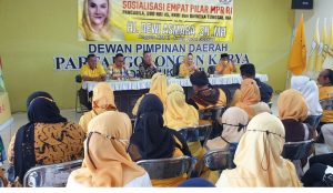 Sosialisasi 4 Pilar MPR Dewi Asmara Bersama Kader SOKSI Kota Sukabumi