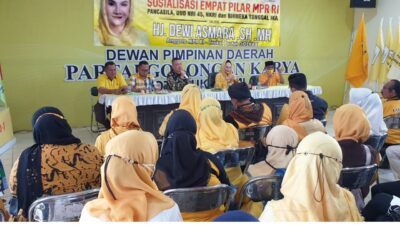 Sosialisasi 4 Pilar MPR Dewi Asmara Bersama Kader SOKSI Kota Sukabumi