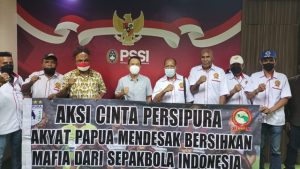 Sambangi PSSI, Komunitas Papua di Jakarta Desak Persib dan Barito Putera Didiskualifikasi