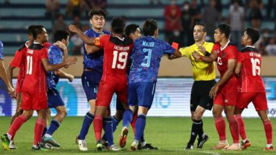 Diwarnai Banjir Kartu Merah, Timnas Indonesia U23 Menyerah 0-1 Dari Thailand di Semifinal SEA Games 2021