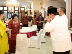 Terima Prabowo di Teuku Umar, Megawati Didampingi Prananda dan Puan