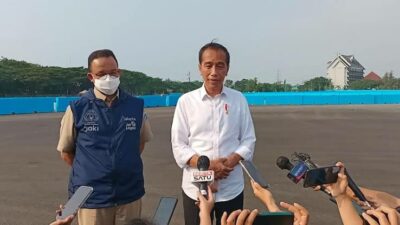 Akrab Tinjau Sirkuit Formula E dan Tinggalkan Kemeriahan JIS, Jokowi Beri Panggung Untuk Anies?