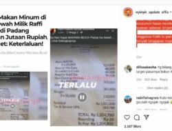 Habiskan Rp.1,2 Juta, Netizen Ungkap Harga Menu Beach Club Milik Raffi Ahmad Keterlaluan