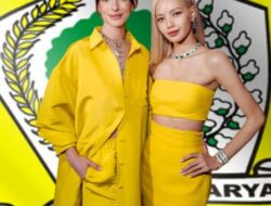 Lisa Blackpink dan Anne Hathaway Kenakan Kostum Kuning Berlogo Golkar, Sudah Jadi Kader?